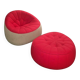 Armchair and Ottoman Pouf Set Cinna – Noé Duchaufour-Lawrance