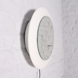 Luminous mirror in opaline glass