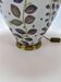 French hand painted ceramic vase lamp, 1970s