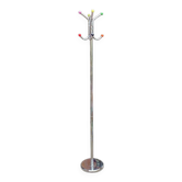 Portemanteau perroquet chromé à boules multicolores – années 80