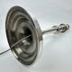 Silver-plated bronze lamp base, candlestick converted into a lamp, H. 53.5 cm