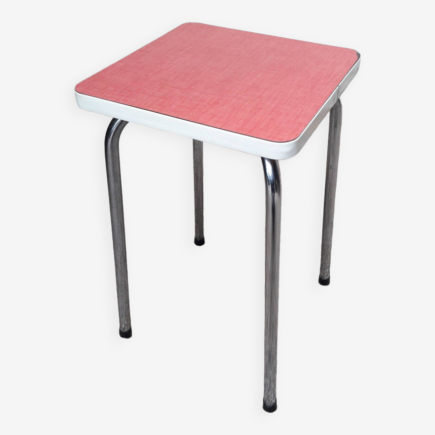 Tabouret formica rose framboise | Selency