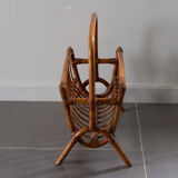 Wicker magazine rack