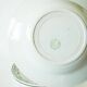 Set of 5 soup plates with floral border, green, St Amand, 1950