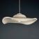 Swirling white Murano glass pendant, Italy, 1970s