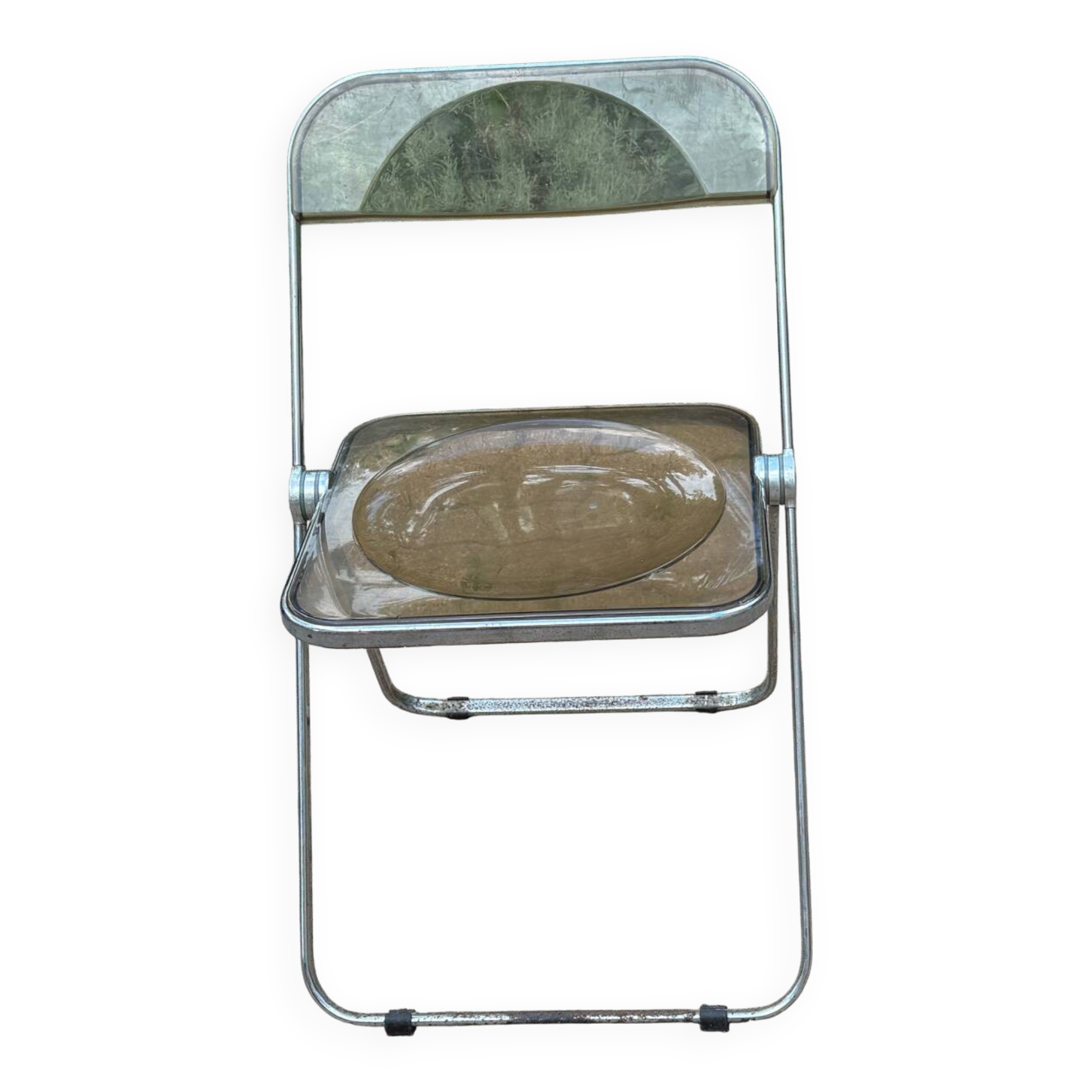 Vintage folding chair "plia" – giancarlo piretti, castelli 1969