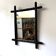 Miroir bambou vintage années 60
