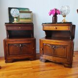 Pair of art deco bedside tables