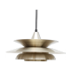 Pendant lamp in golden brass, denmark 1960s