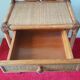 2 rattan rattan banbou bedside tables with vintage drawer