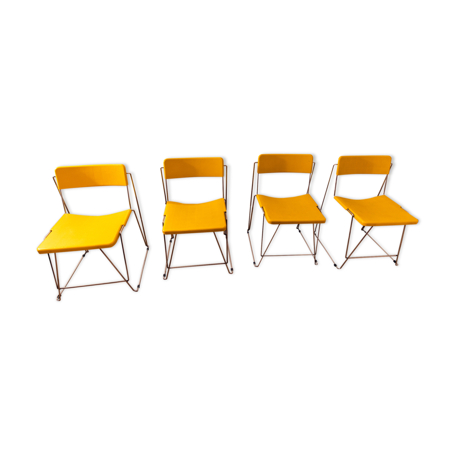 Set of four v-line magis chairs from Andries & Hiroko Van Honck