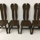 Set of 4 Belgian Brutalist Dining Chairs from De Puydt, 1970’s
