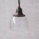 Clear Bell Shaped Antique Pendant Light