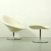 Iconic Pierre Paulin "Globe" Chair & Ottoman for Artifort