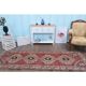 Vintage Turkish Oushak Handmade Wool Cotton Red Runner Rug   101x281