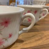Set of 4 vintage flowered cups