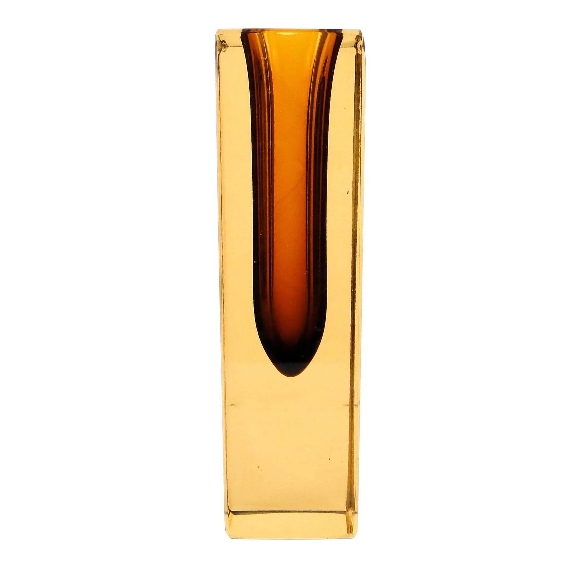 Murano vase, Sommerso, glass, design by F. Poli, Italy, 1950s