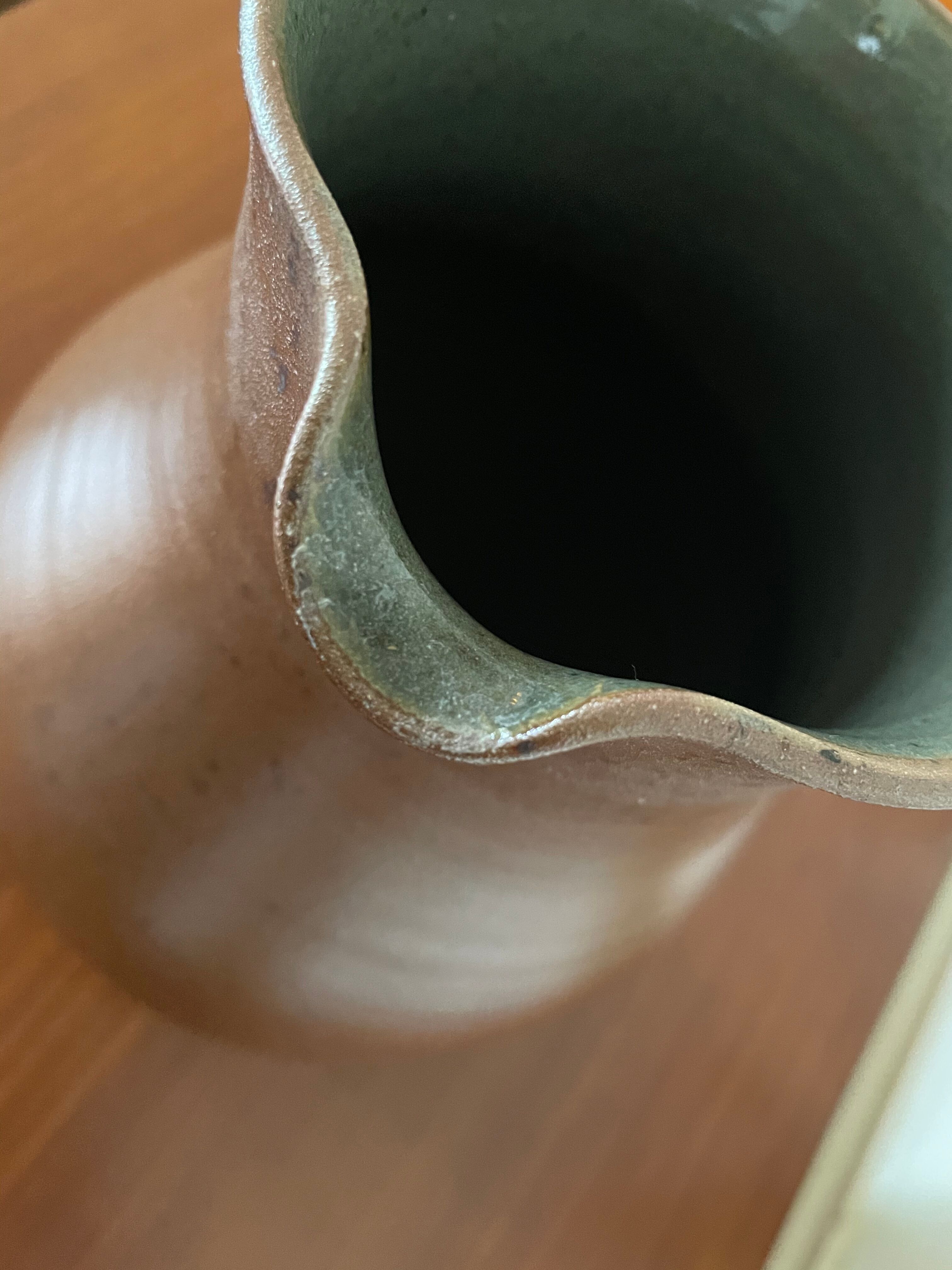 Stoneware pitcher