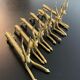6 porte-couteaux forme antilope en laiton