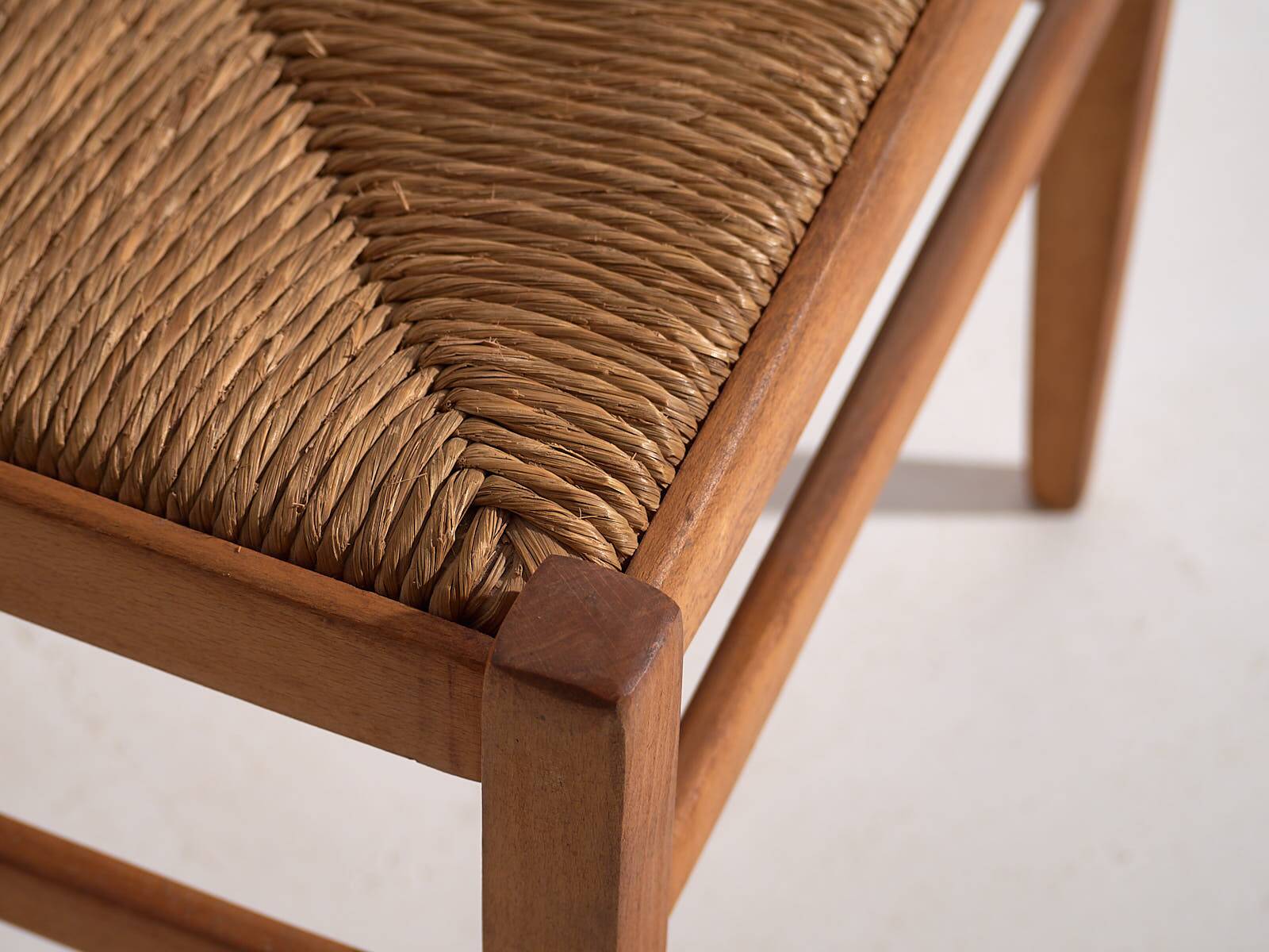 Antique rattan chair (c.1920) #7