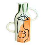 Taboukalt Oudm orange artisanal vase