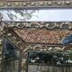 Antique mirror with copper moulding.