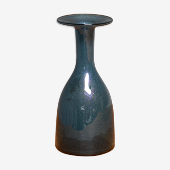 Vase bleu par Erik Hoglund, Suède 1952