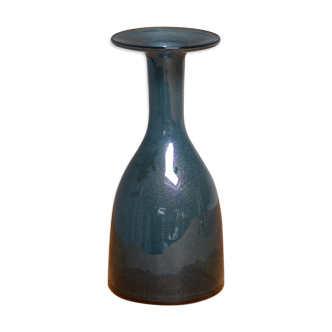 Vase bleu par Erik Hoglund, Suède 1952