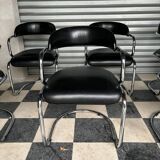 Série de 6 chaises design vintage