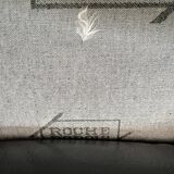 Black sofa roche bobois in leather