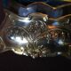 Pair of Art Nouveau Solid Silver Salt Bowls and Spoons