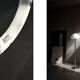 Vintage Swedish Chrome & White Acrylic Floor Lamp from Nybro Armaturfabrik