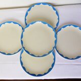 5 dessert plates from Gien model Catherine 220552