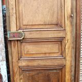 Woodwork Double Walnut Doors with Frame, Double Side XIXth
