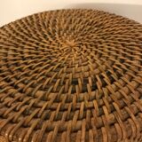 Umbrella wicker and brass