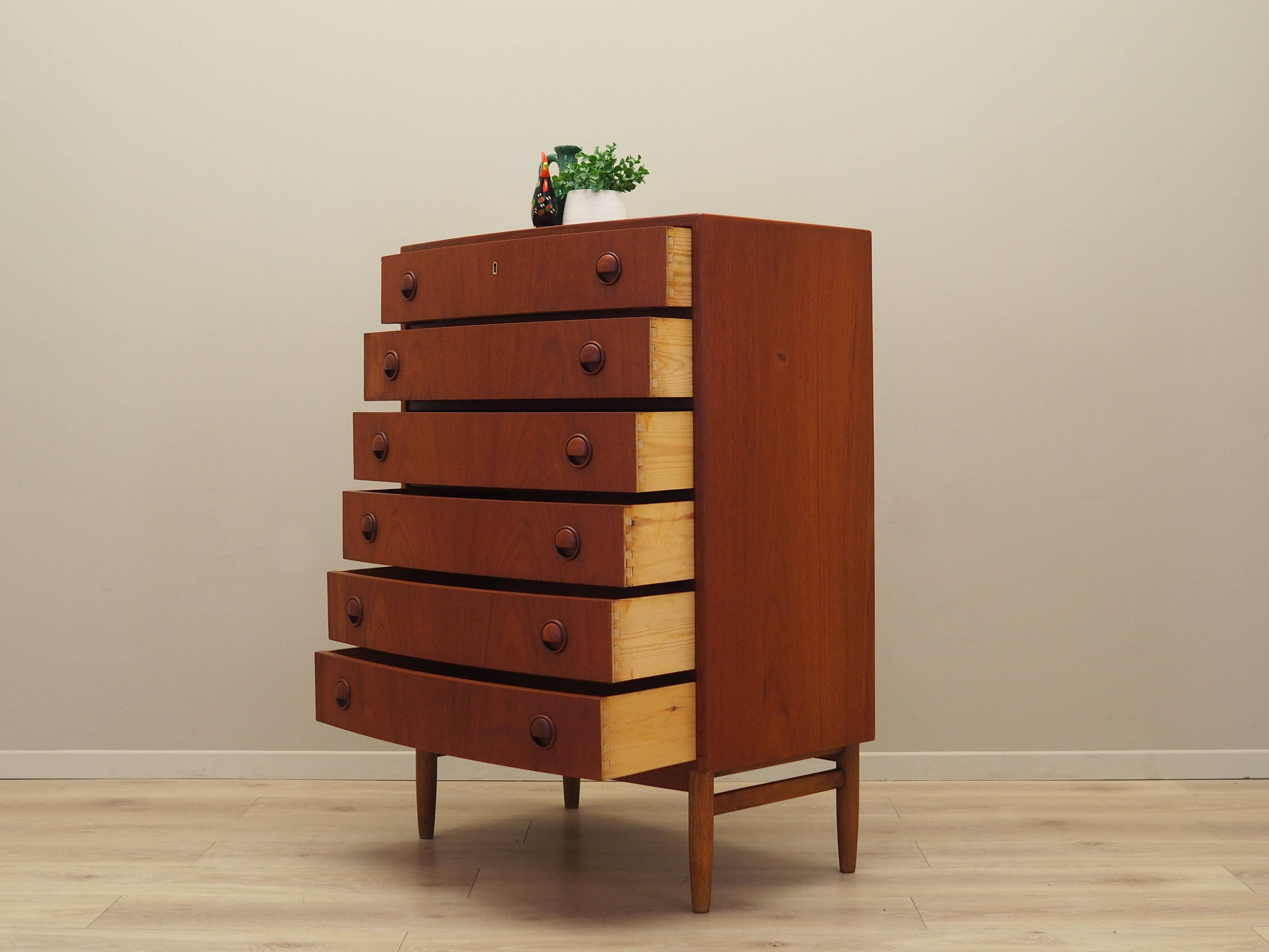 Teak chest of drawers, Danish design, 1960s, designer: Kai Kristiansen