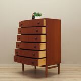 Commode en teck, design danois, années 1960, designer : Kai Kristiansen