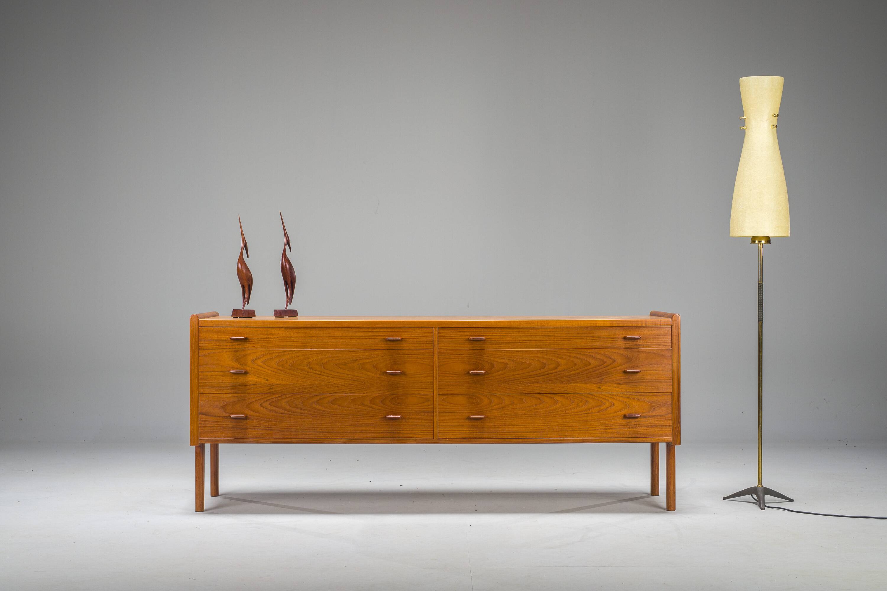 Teak sideboard by Hans J. Wegner for Ry Furniture, 1959