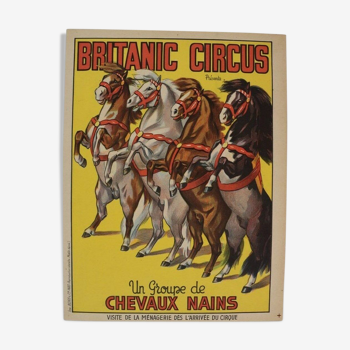 Affiche "Britanic Circus"