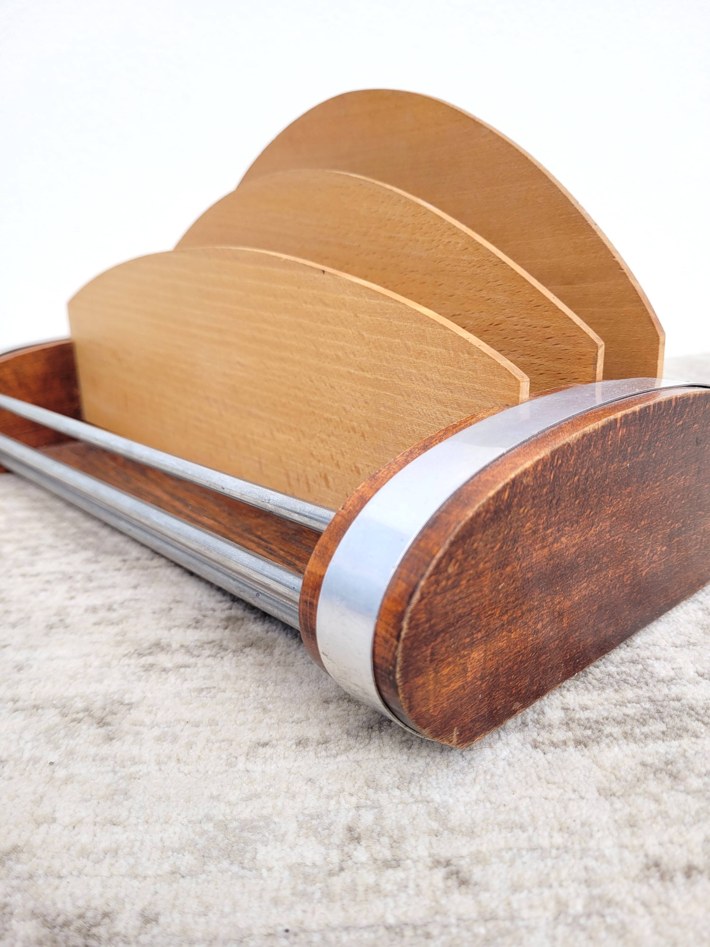 Vintage desk organizer mail holder