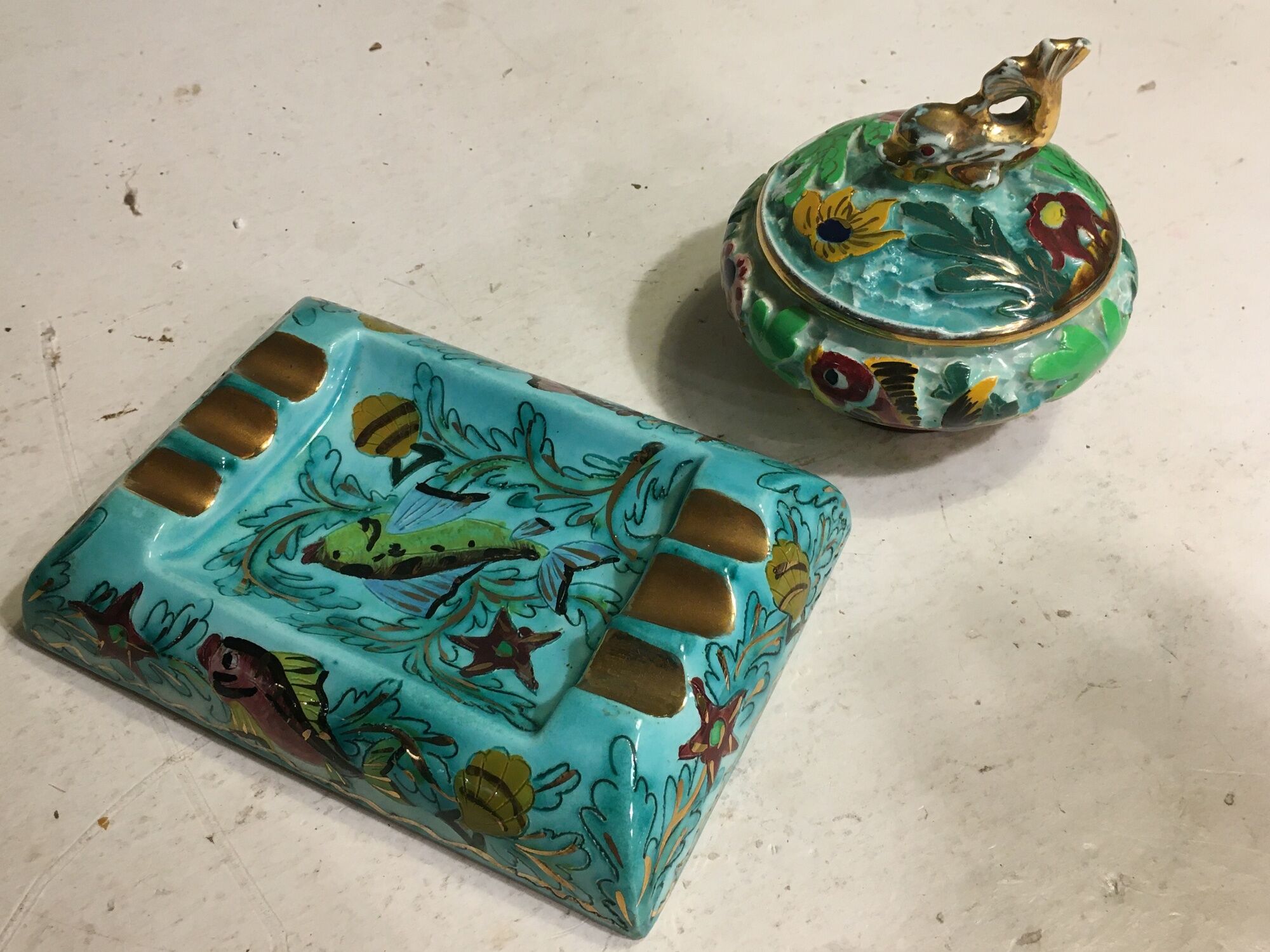 faience vallauris lot of ceramics Lamarche cerart and cerdazur