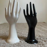 Duo pair of hand soliflore ring size jewelry holder