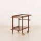 Teak bar cart, serving trolley, 1960s