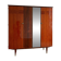 Large vintage 1950s wardrobe in formica and mirror.