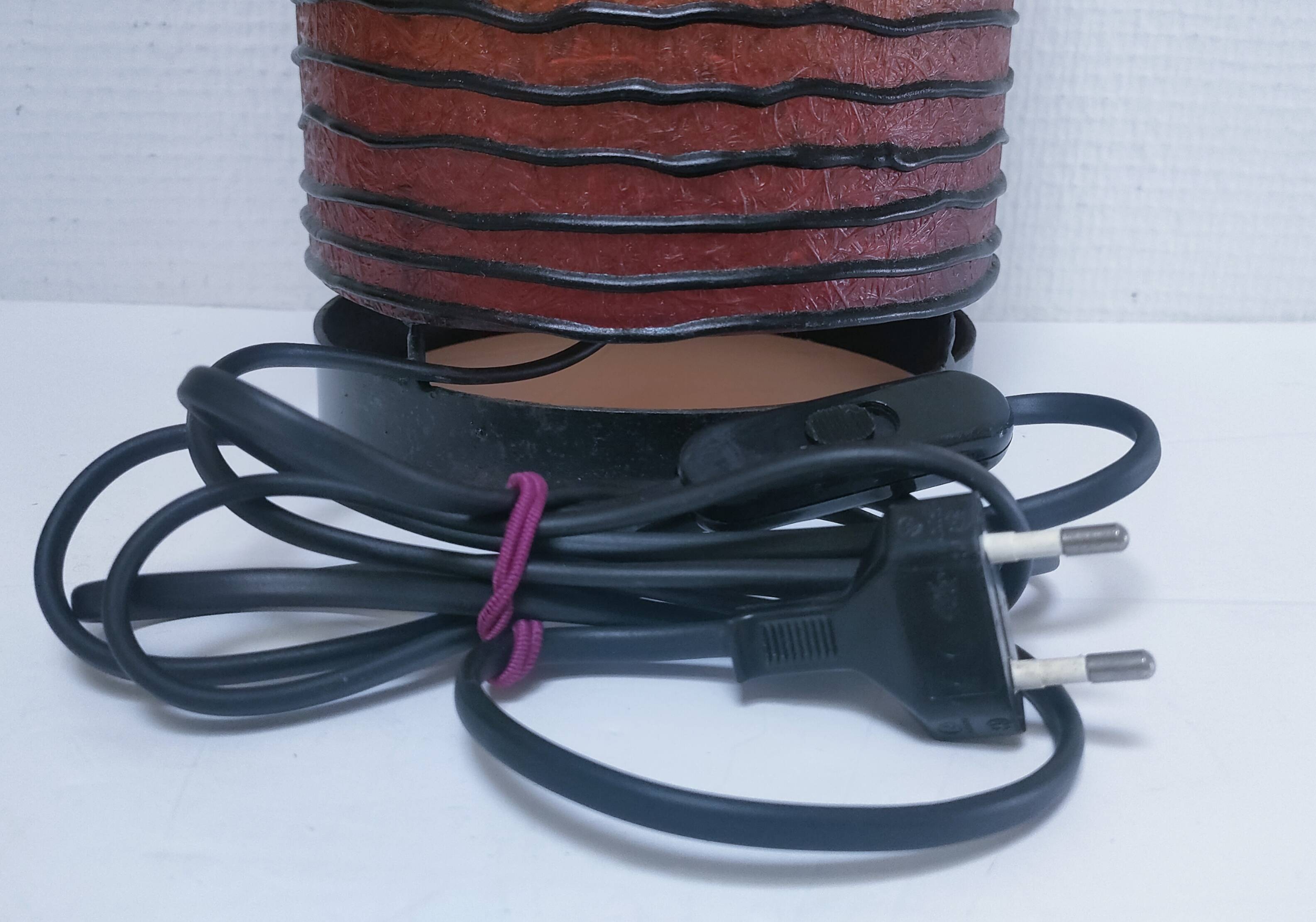 90s design metal resin cylinder lamp