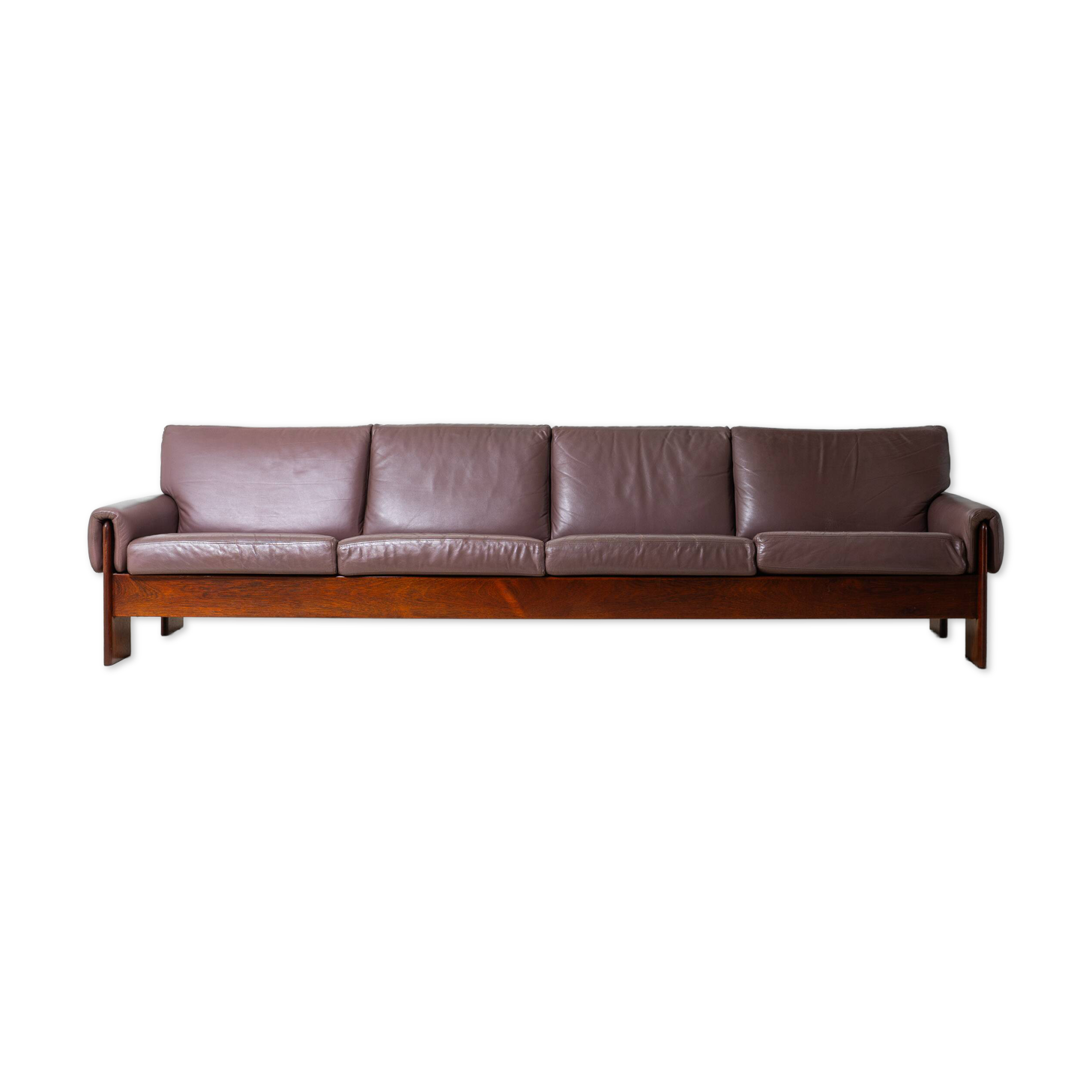 Wide minimalist loft sofa, Italy 1970s