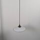 Suspension vintage en opaline blanche dentelée