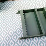 Patinated wooden shelf