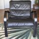 Polhem leather armchair by T. Björklund for Ikea
