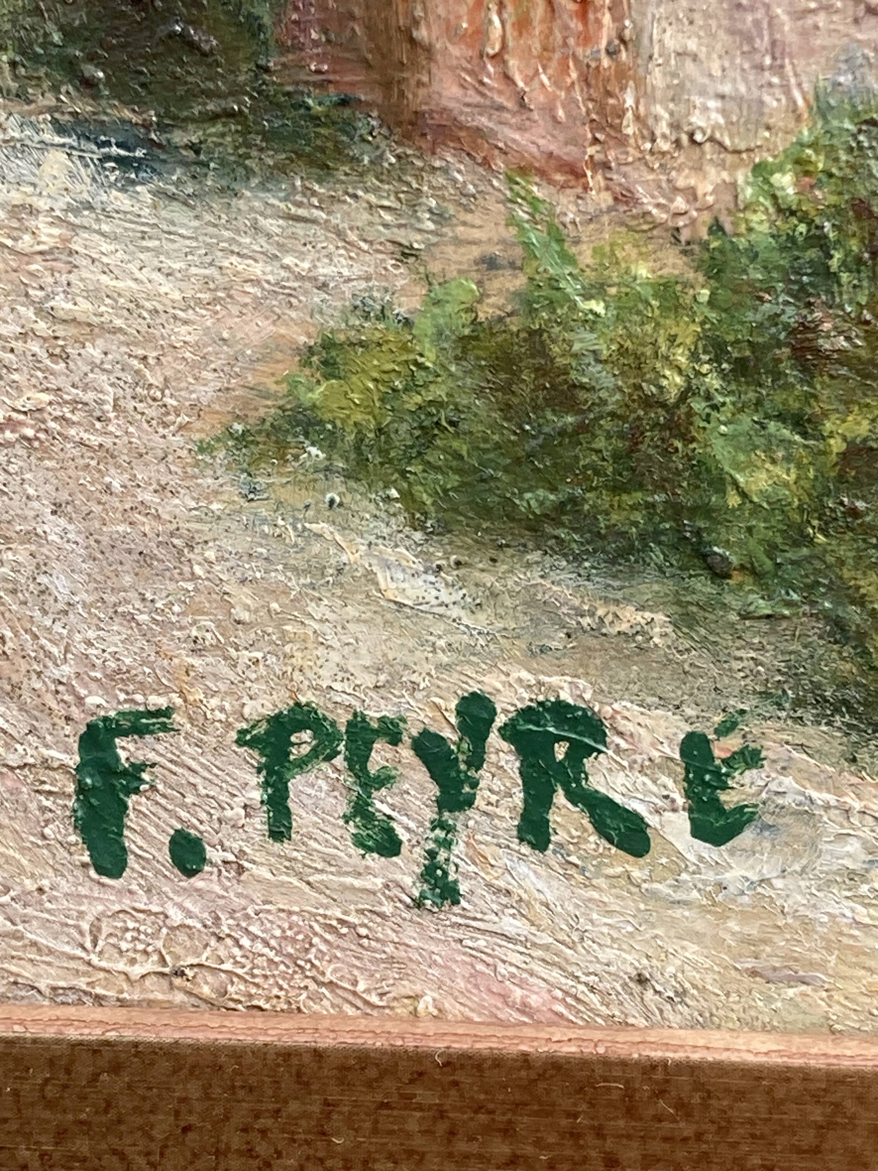 French School of the 20th century, Mediterranean seaside, oil on panel